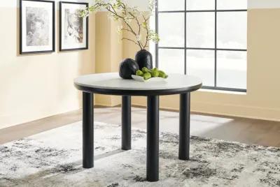 Xandrum - Black - Round Dining Room Table