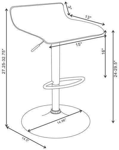 Bidwell - Upholstered Adjustable Bar Stool (Set of 2)