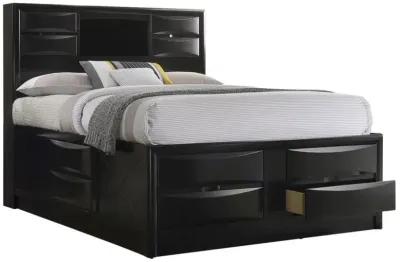 Briana - Wood Storage Bookcase Bed