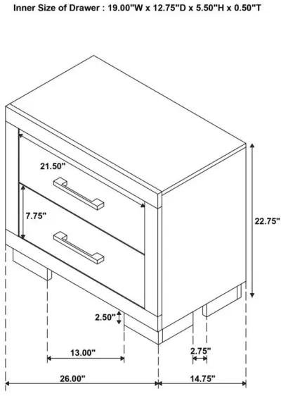 Jessica - LED Bedroom Set