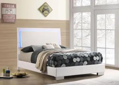 Felicity - Wood LED Panel Bed