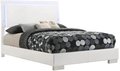 Felicity - Wood LED Panel Bed