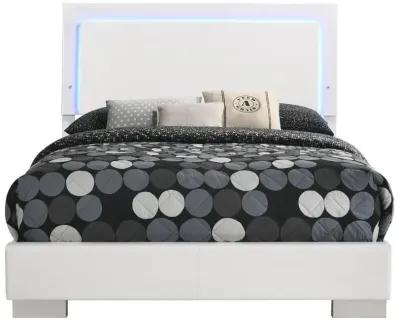 Felicity - Wood LED Panel Bed