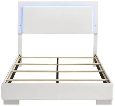 Felicity - Wood LED Panel Bed