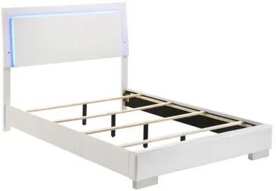 Felicity - Wood LED Panel Bed