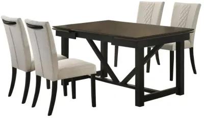 Malia - Refractory Extension Leaf Dining Table Set