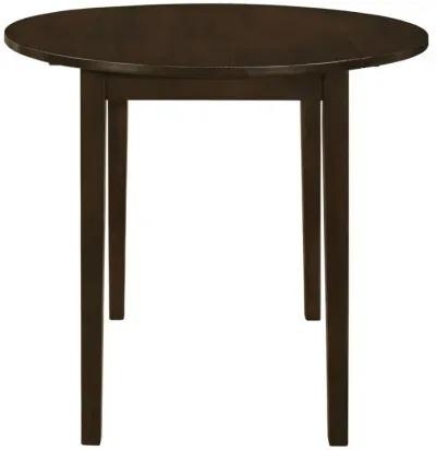 Bucknell - 3 Piece Round Drop Leaf Dining Table Set