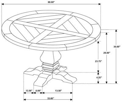 Florence - Round Pedestal Base Dining Table