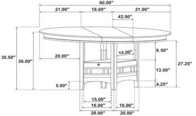 Lavon - Oval Extension Leaf Dining Table