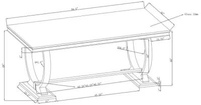 Antoine - Rectangular Glass Top Dining Table Set