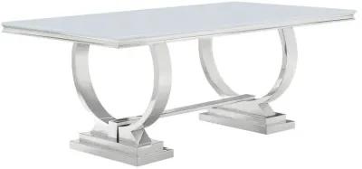 Antoine - Rectangular Glass Top Dining Table Set