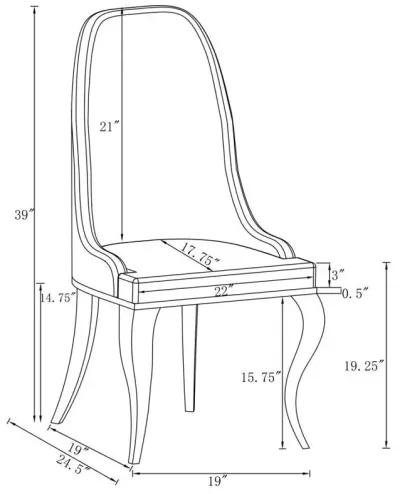 Antoine - Velvet Upholstered Dining Side Chair (Set of 2)