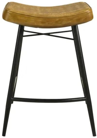 Bayu - Leather Upholstered Counter Stool (Set of 2)