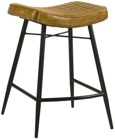 Bayu - Leather Upholstered Counter Stool (Set of 2)