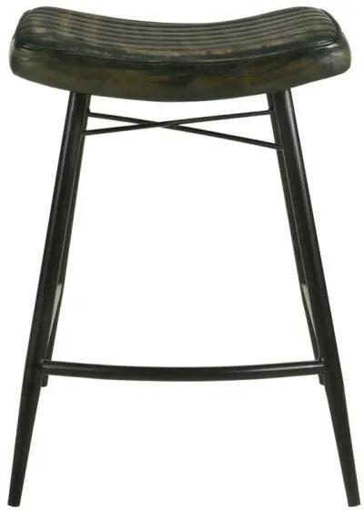 Bayu - Leather Upholstered Counter Stool (Set of 2)