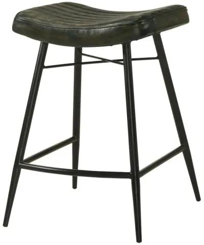 Bayu - Leather Upholstered Counter Stool (Set of 2)