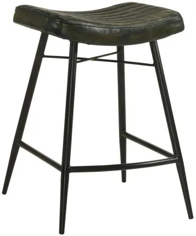 Bayu - Leather Upholstered Counter Stool (Set of 2)