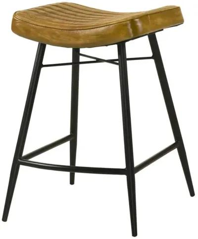 Bayu - Leather Upholstered Counter Stool (Set of 2)