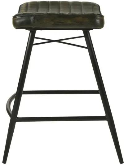 Bayu - Leather Upholstered Counter Stool (Set of 2)