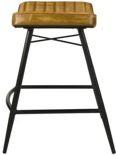 Bayu - Leather Upholstered Counter Stool (Set of 2)