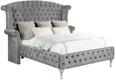 Deanna - Upholstered Wingback Bed