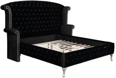 Deanna - Upholstered Wingback Bed