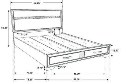 Miranda - Wood Storage Panel Bed