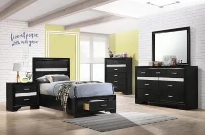 Miranda - Wood Storage Panel Bed