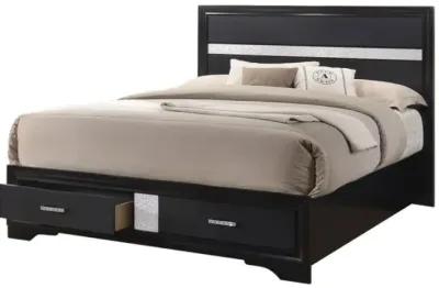 Miranda - Storage Wood Panel Bed