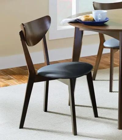 Jedda - Wood Dining Side Chair (Set of 2) - Dark Walnut And Black