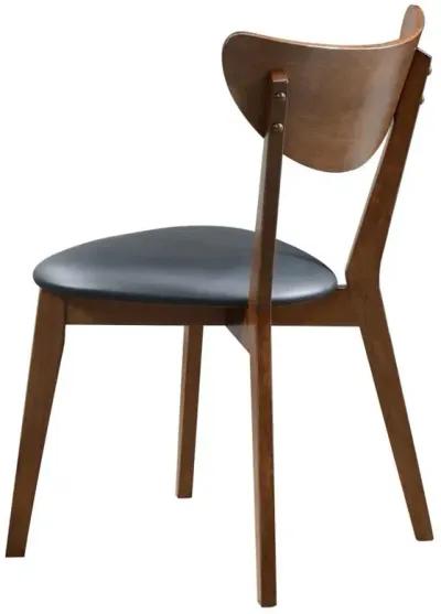 Jedda - Wood Dining Side Chair (Set of 2) - Dark Walnut And Black