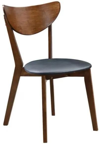 Jedda - Wood Dining Side Chair (Set of 2) - Dark Walnut And Black