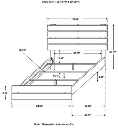 Brantford - Wood Panel Bed