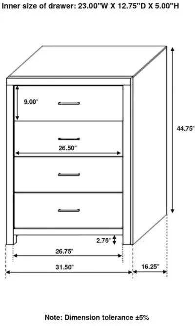 Brantford - 4-Drawer Bedroom Chest