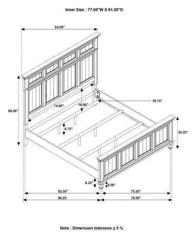 Avenue - Wood Panel Bed