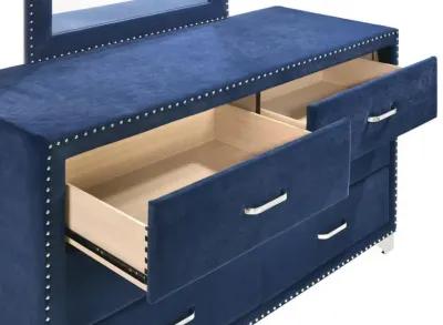 Melody - 6-Drawer Upholstered Dresser