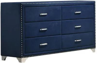 Melody - 6-Drawer Upholstered Dresser