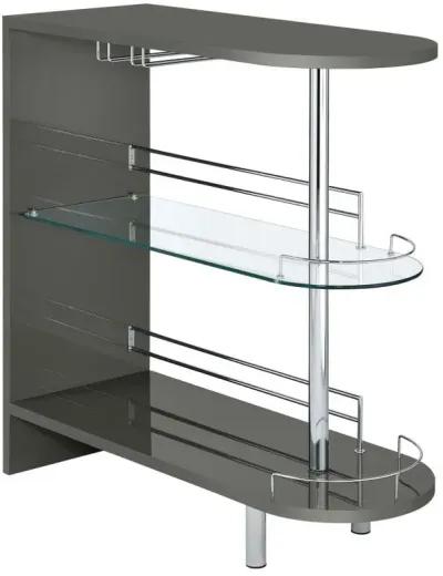 Adolfo - Rectangular 2-Tier Home Bar Table