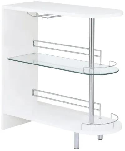 Adolfo - Rectangular 2-Tier Home Bar Table