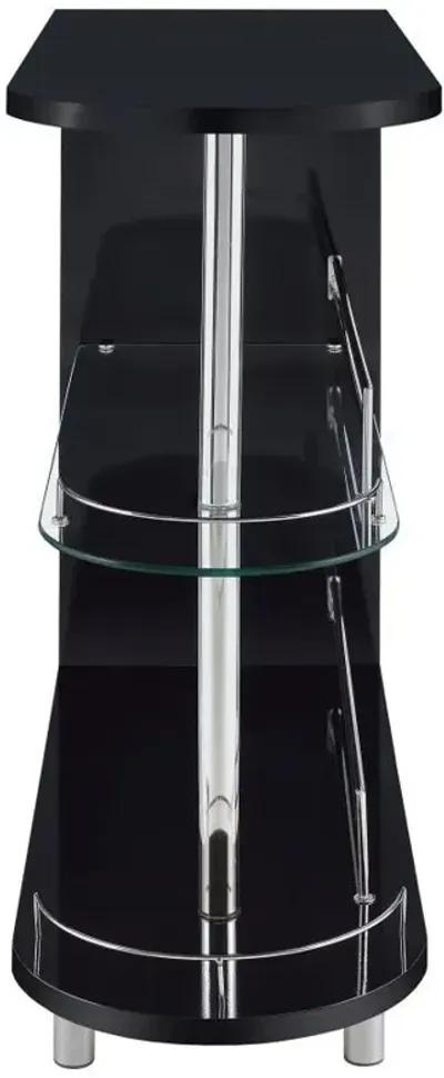 Adolfo - Rectangular 2-Tier Home Bar Table