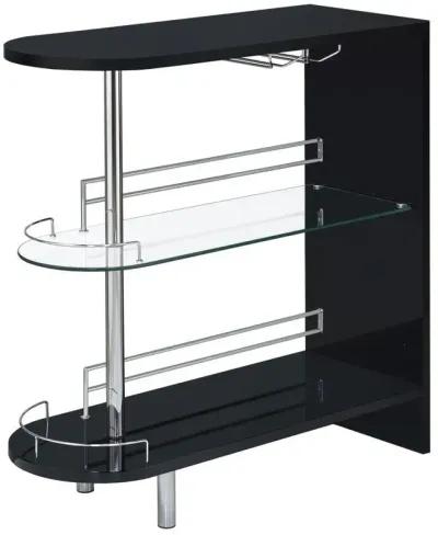 Adolfo - Rectangular 2-Tier Home Bar Table