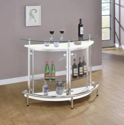 Amarillo - Freestanding Glass Top Home Bar Wine Cabinet