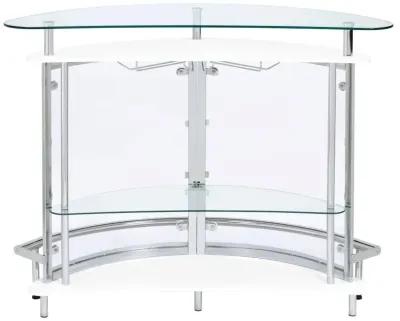 Amarillo - Freestanding Glass Top Home Bar Wine Cabinet