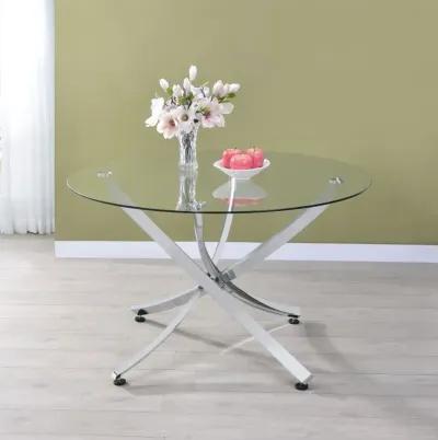 Beckham - Round Glass Top Dining Table