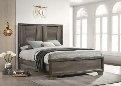 Janine - Wood Panel Bed