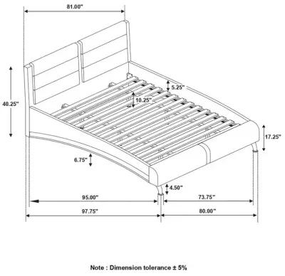 Jeremaine - Upholstered Sleigh Bed