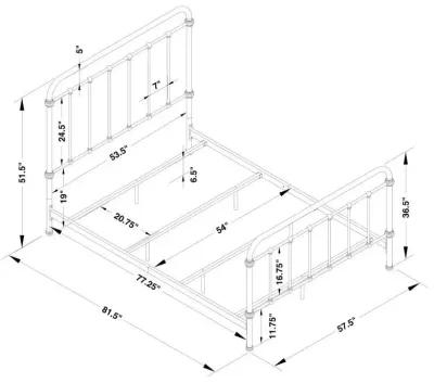 Livingston - Metal Open Frame Bed