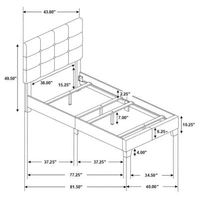 Mapes - Upholstered Panel Bed