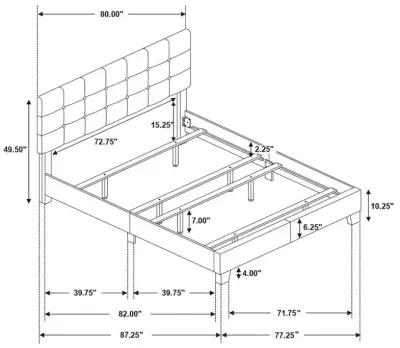 Mapes - Upholstered Panel Bed