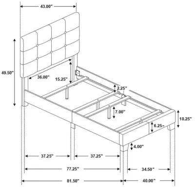 Mapes - Upholstered Panel Bed